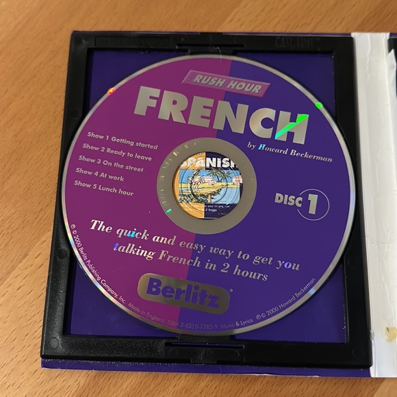 Berltiz Rush Hour Learn to speak French. 2 CDs with a booklet. - Picture 3 of 7